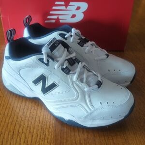 New Balance 624 White & Navy Training Shoes / Sneakers - MX624WN- Mens 9M New